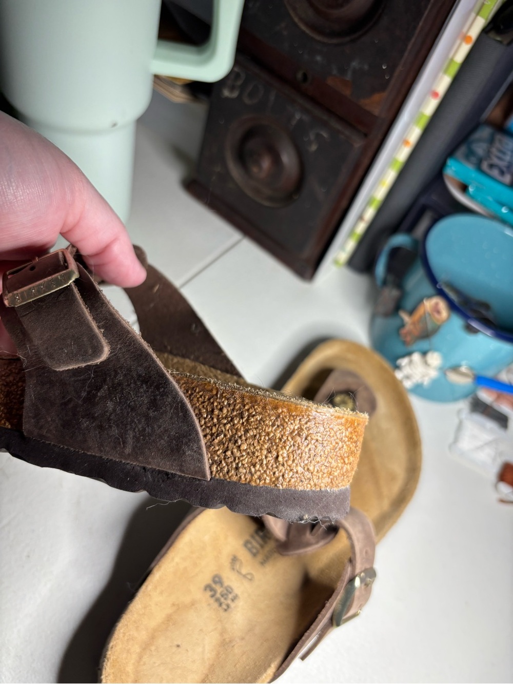 Birkenstock Braided leather Giza Thong Sandals - Picture 6 of 7